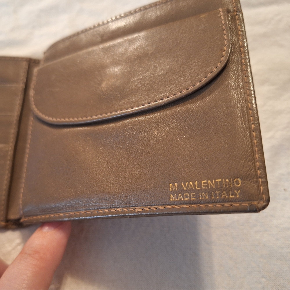 Brown Valentino Monogram Bifold Wallet - Picture 6 of 9